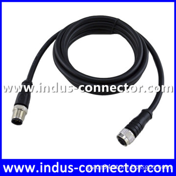 D code male to female screw lock assembly cable